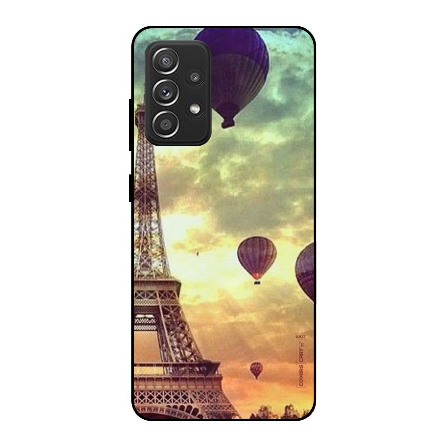 Artsy Hot Balloon And Tower Metal Back Case for Galaxy A52