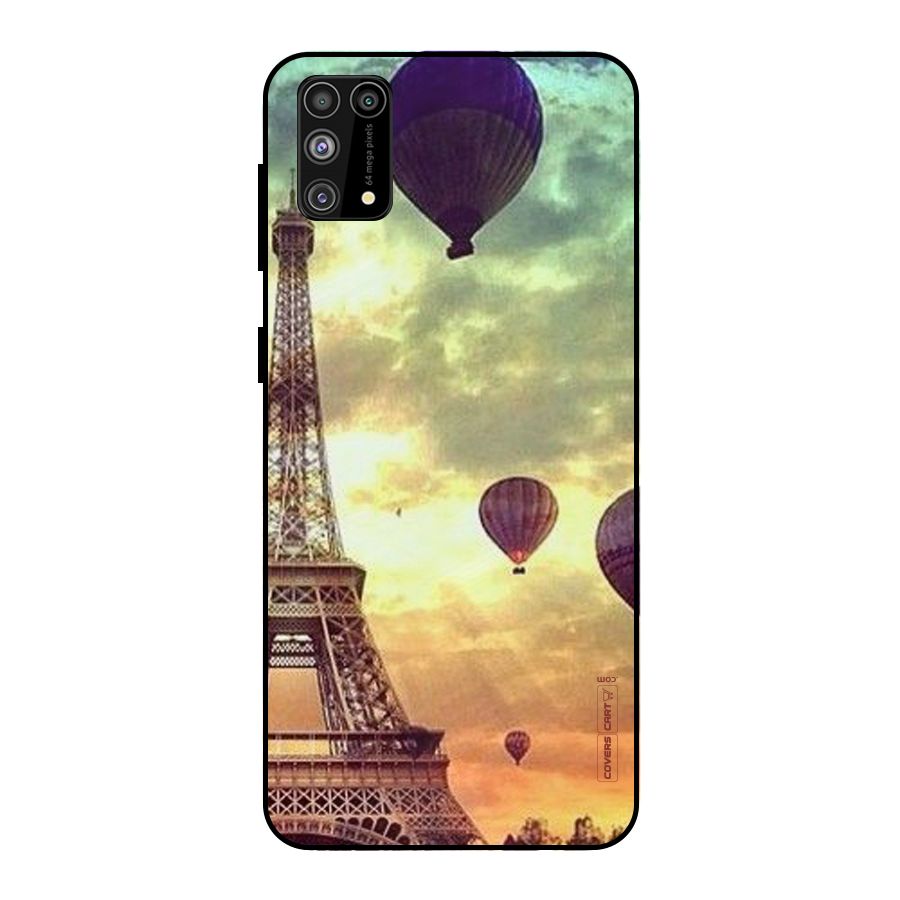 Artsy Hot Balloon And Tower Metal Back Case for Galaxy F41