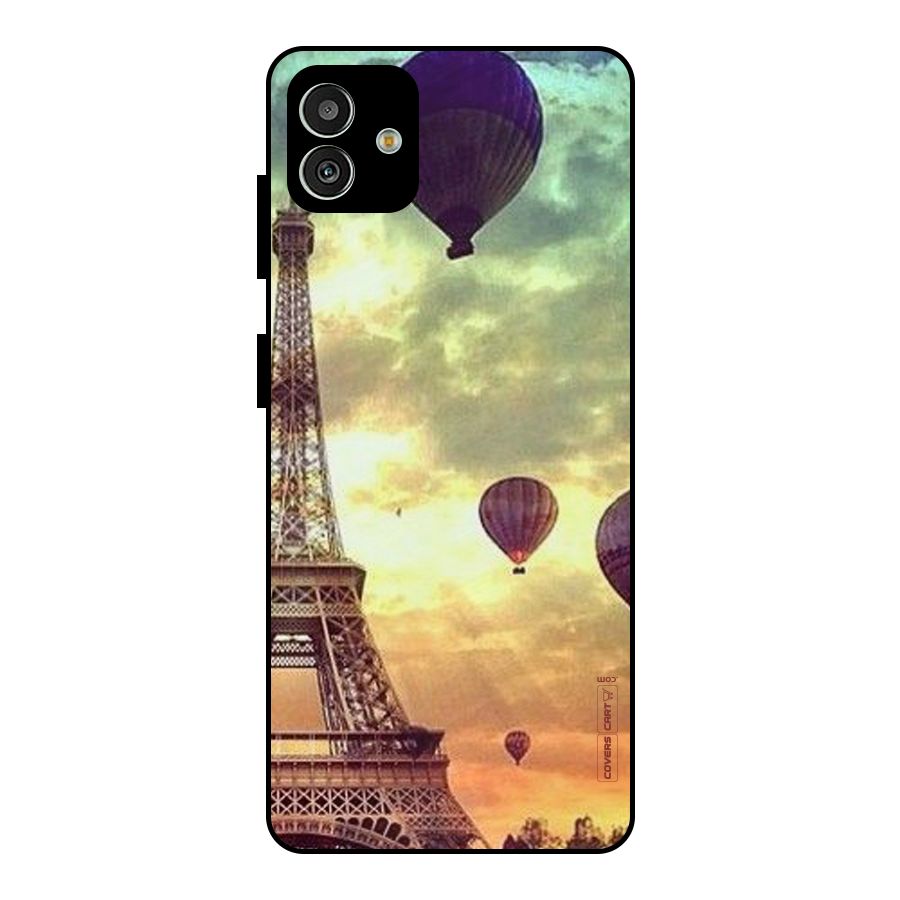 Artsy Hot Balloon And Tower Metal Back Case for Galaxy M13 5G