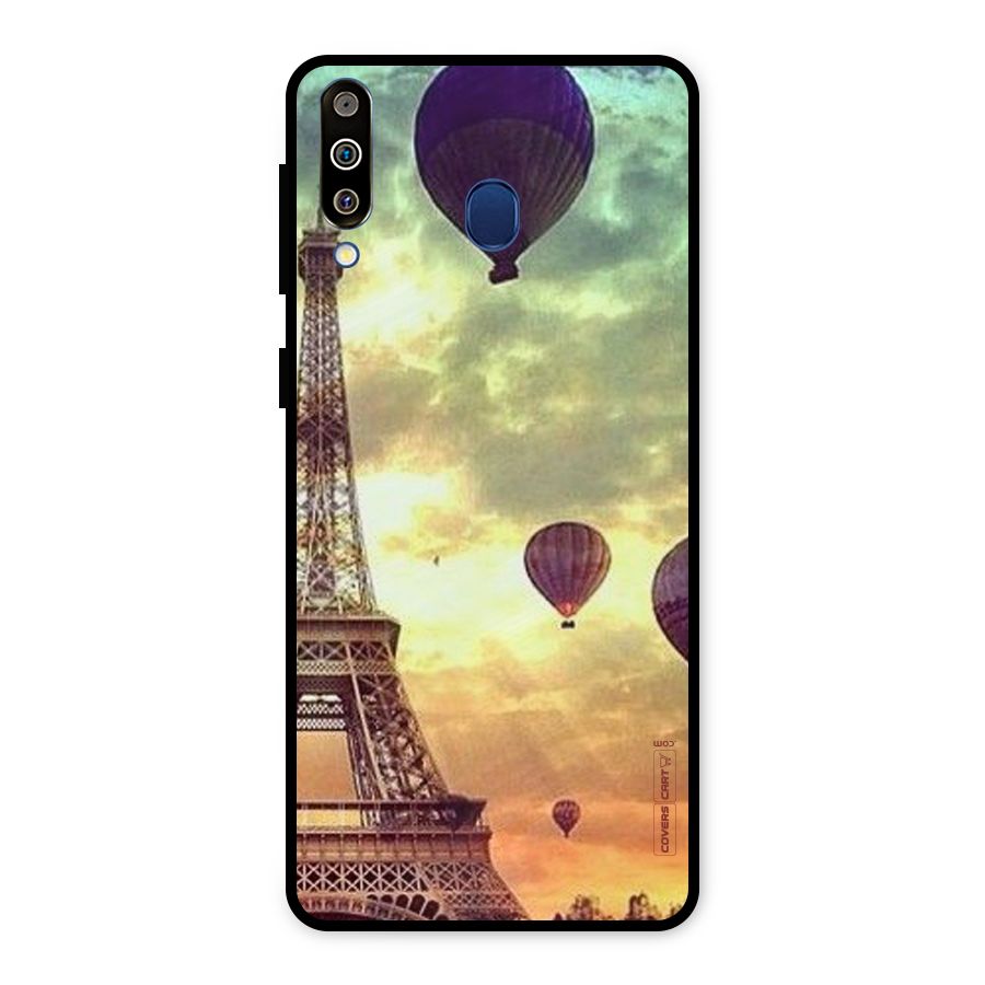 Artsy Hot Balloon And Tower Metal Back Case for Galaxy M30