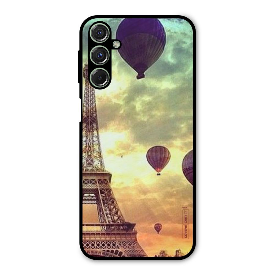 Artsy Hot Balloon And Tower Metal Back Case for Galaxy M34