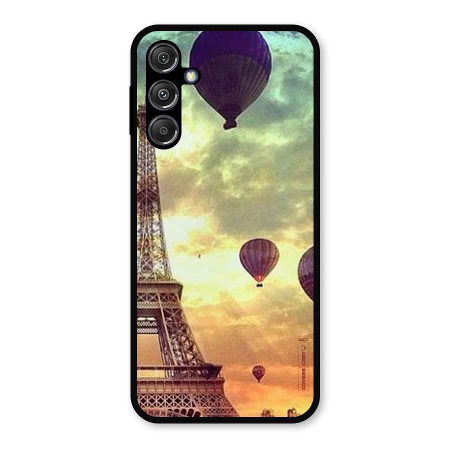Artsy Hot Balloon And Tower Metal Back Case for Galaxy M34 5G
