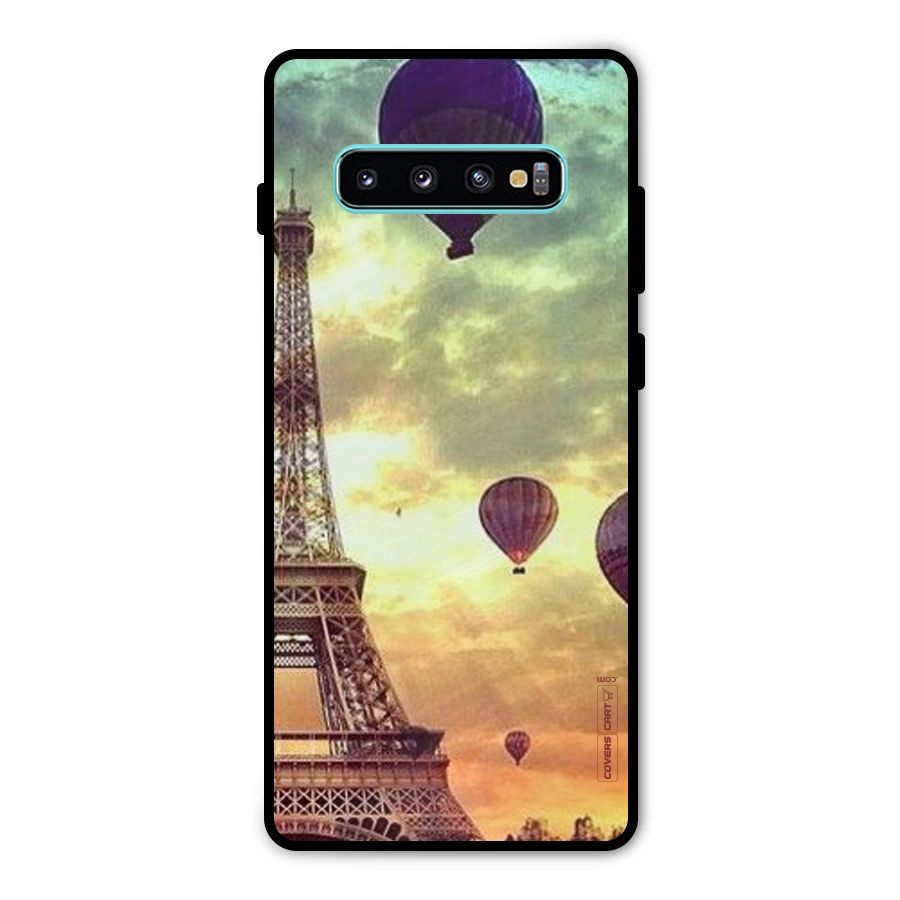 Artsy Hot Balloon And Tower Metal Back Case for Galaxy S10 Plus