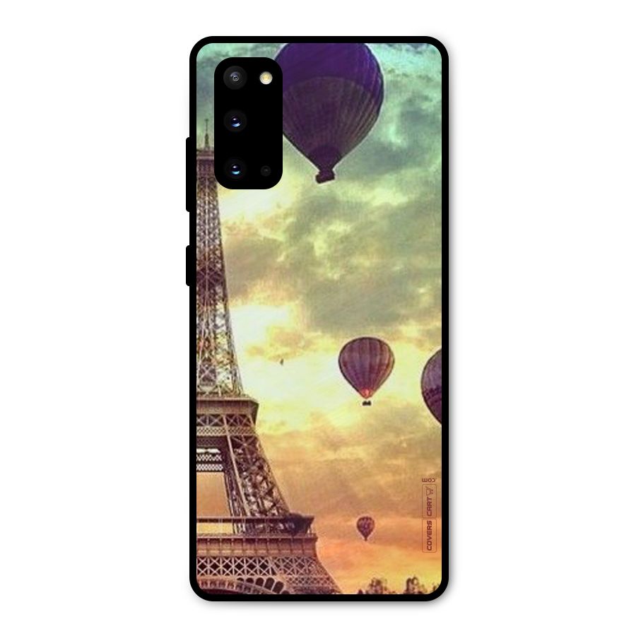 Artsy Hot Balloon And Tower Metal Back Case for Galaxy S20