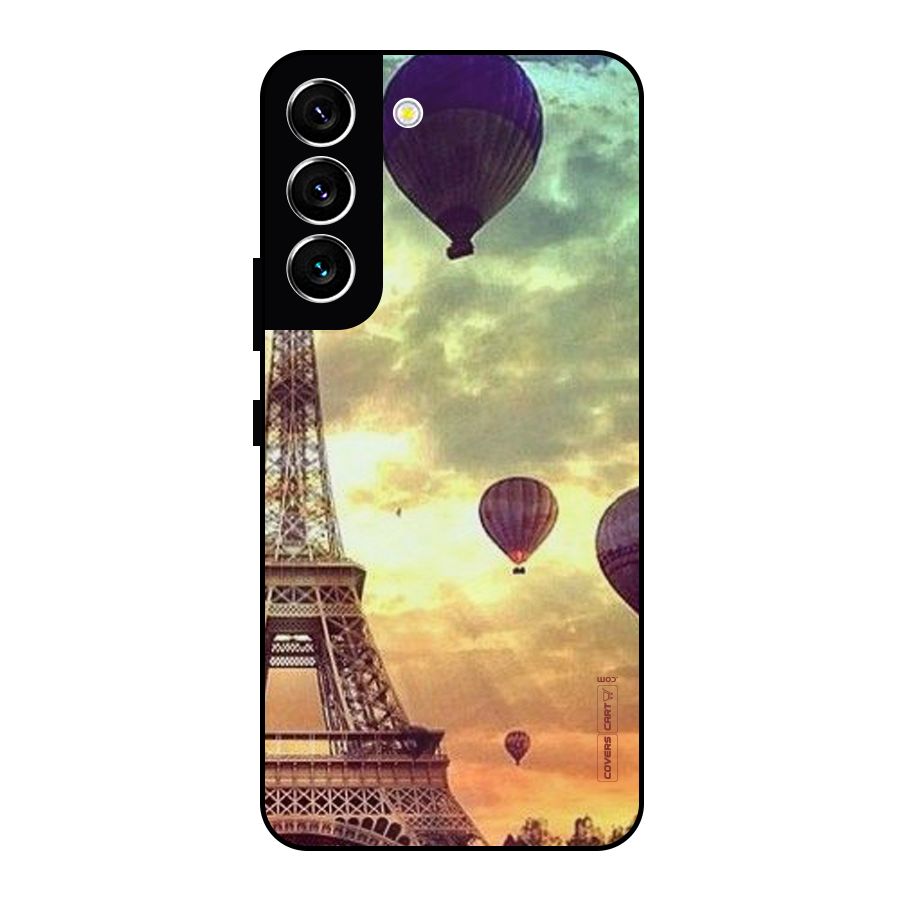 Artsy Hot Balloon And Tower Metal Back Case for Galaxy S22 5G