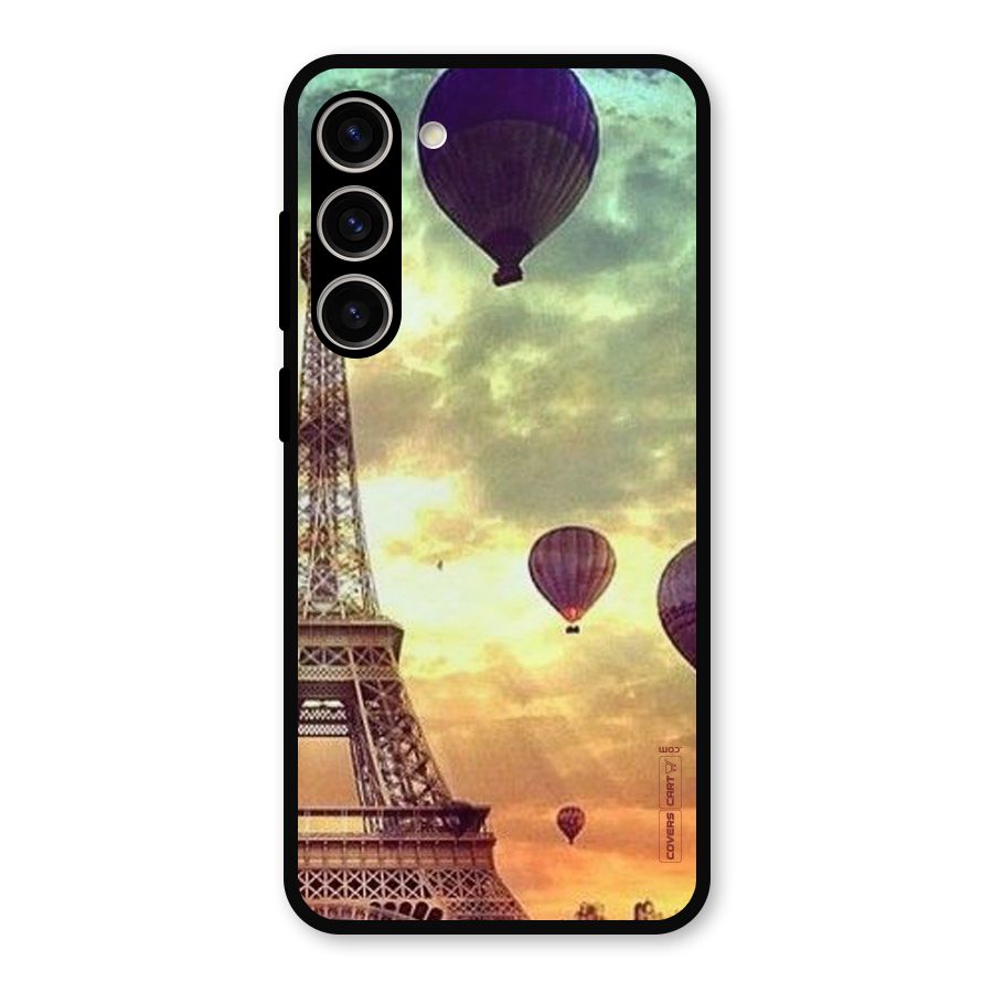 Artsy Hot Balloon And Tower Metal Back Case for Galaxy S23 Plus