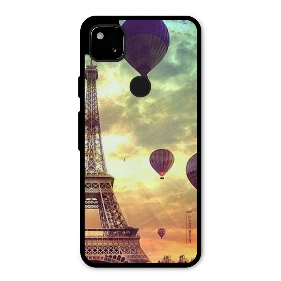 Artsy Hot Balloon And Tower Metal Back Case for Google Pixel 4a