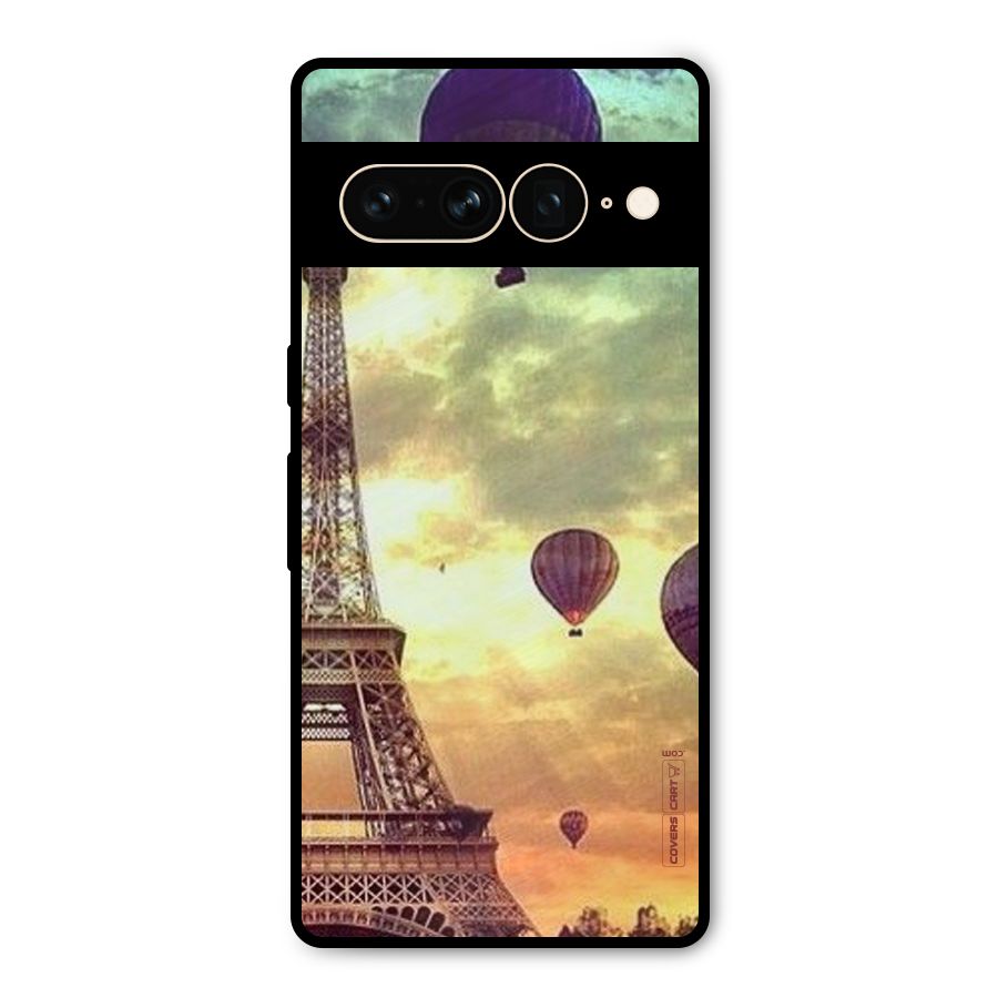 Artsy Hot Balloon And Tower Metal Back Case for Google Pixel 7 Pro