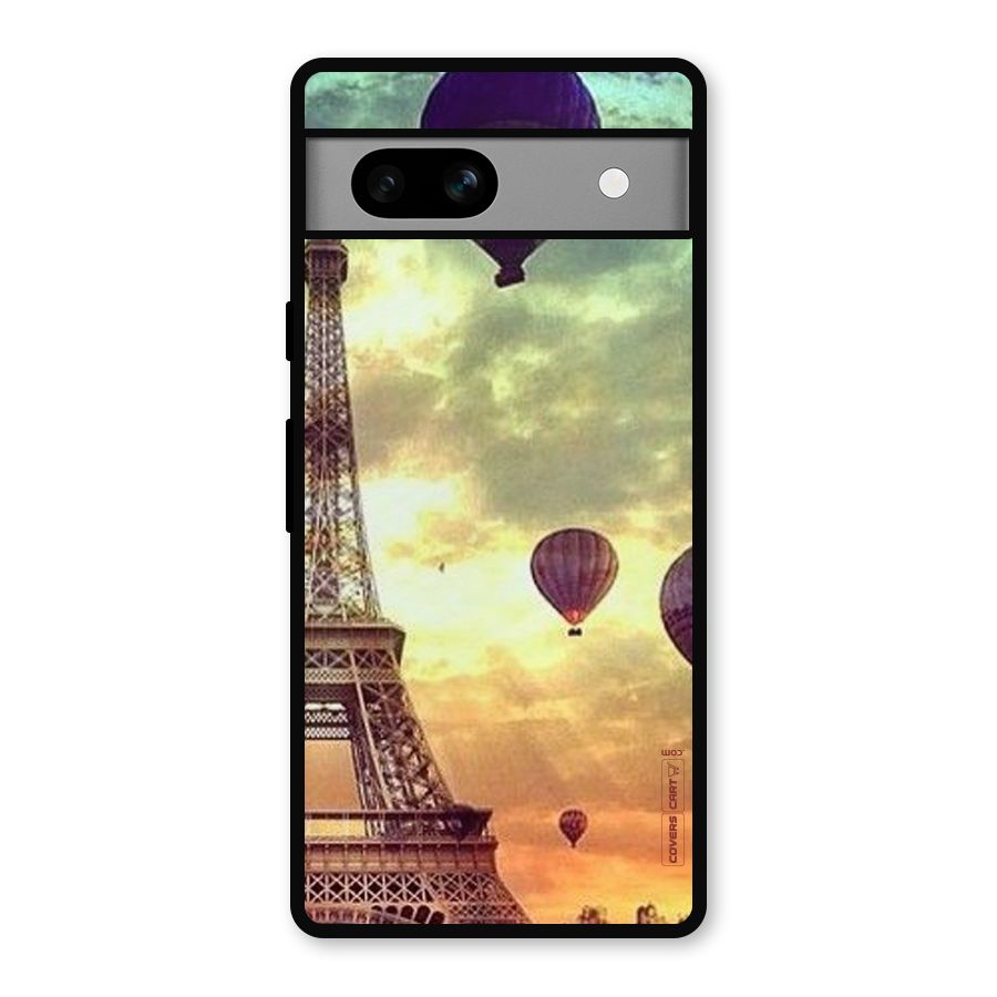 Artsy Hot Balloon And Tower Metal Back Case for Google Pixel 7a