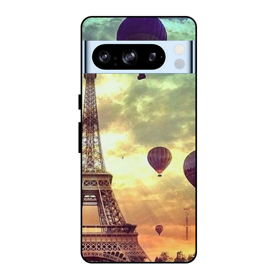 Artsy Hot Balloon And Tower Metal Back Case for Google Pixel 8 Pro