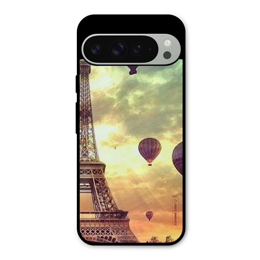 Artsy Hot Balloon And Tower Metal Back Case for Google Pixel 9 Pro XL