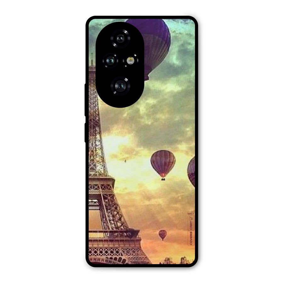 Artsy Hot Balloon And Tower Metal Back Case for Honor 200 Pro