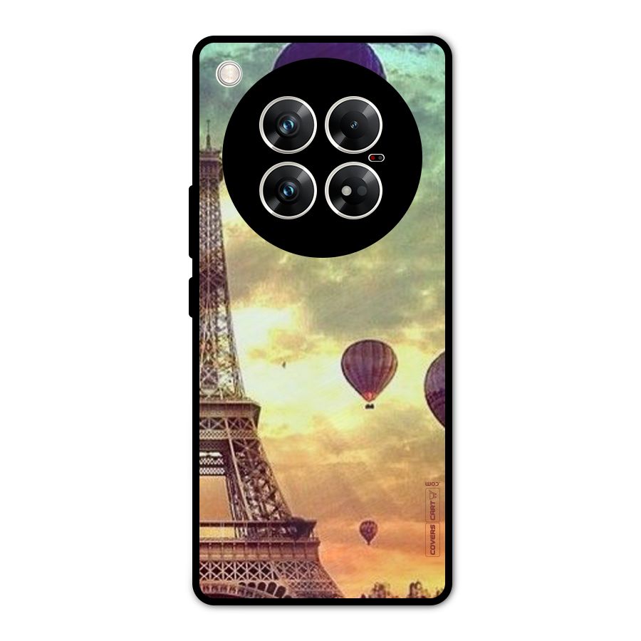 Artsy Hot Balloon And Tower Metal Back Case for Infinix Zero 40 5G