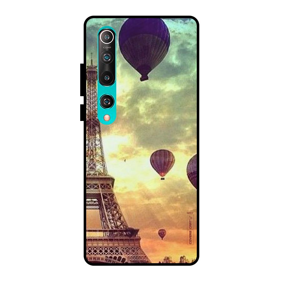 Artsy Hot Balloon And Tower Metal Back Case for Mi 10