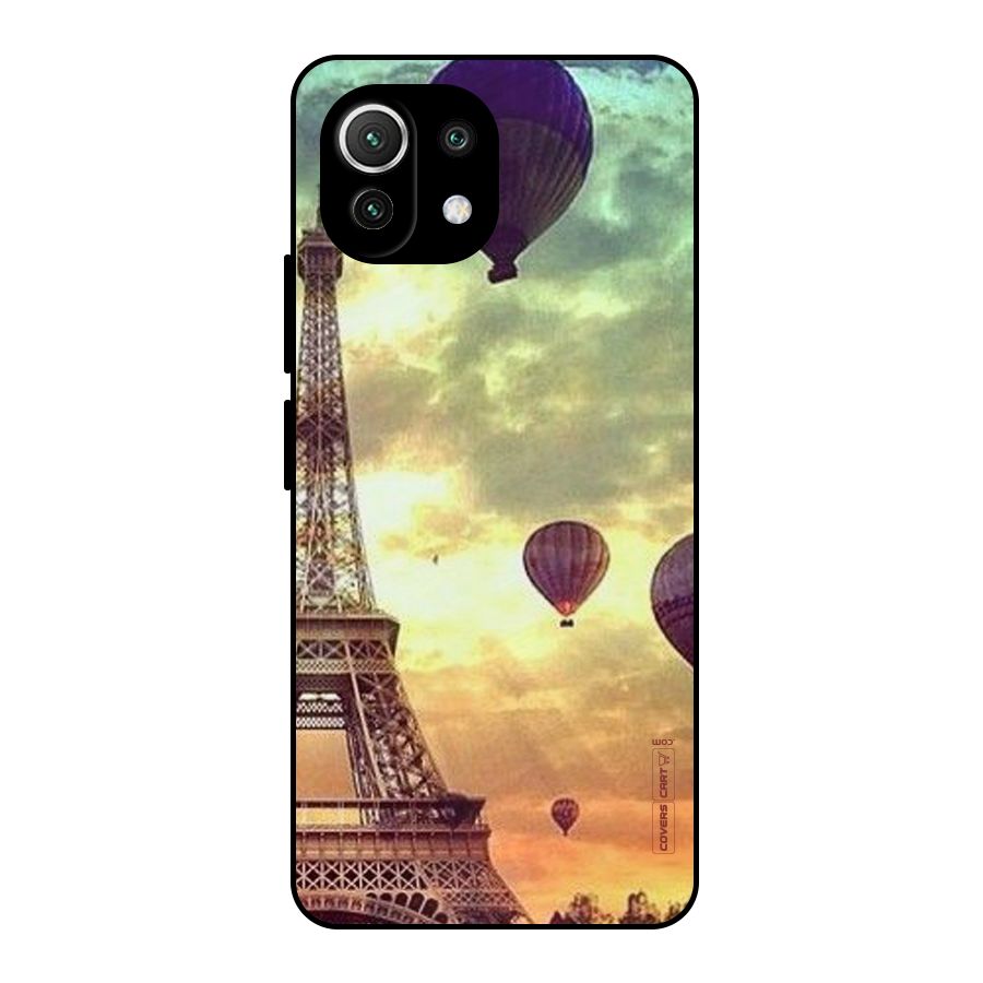 Artsy Hot Balloon And Tower Metal Back Case for Mi 11 Lite NE 5G