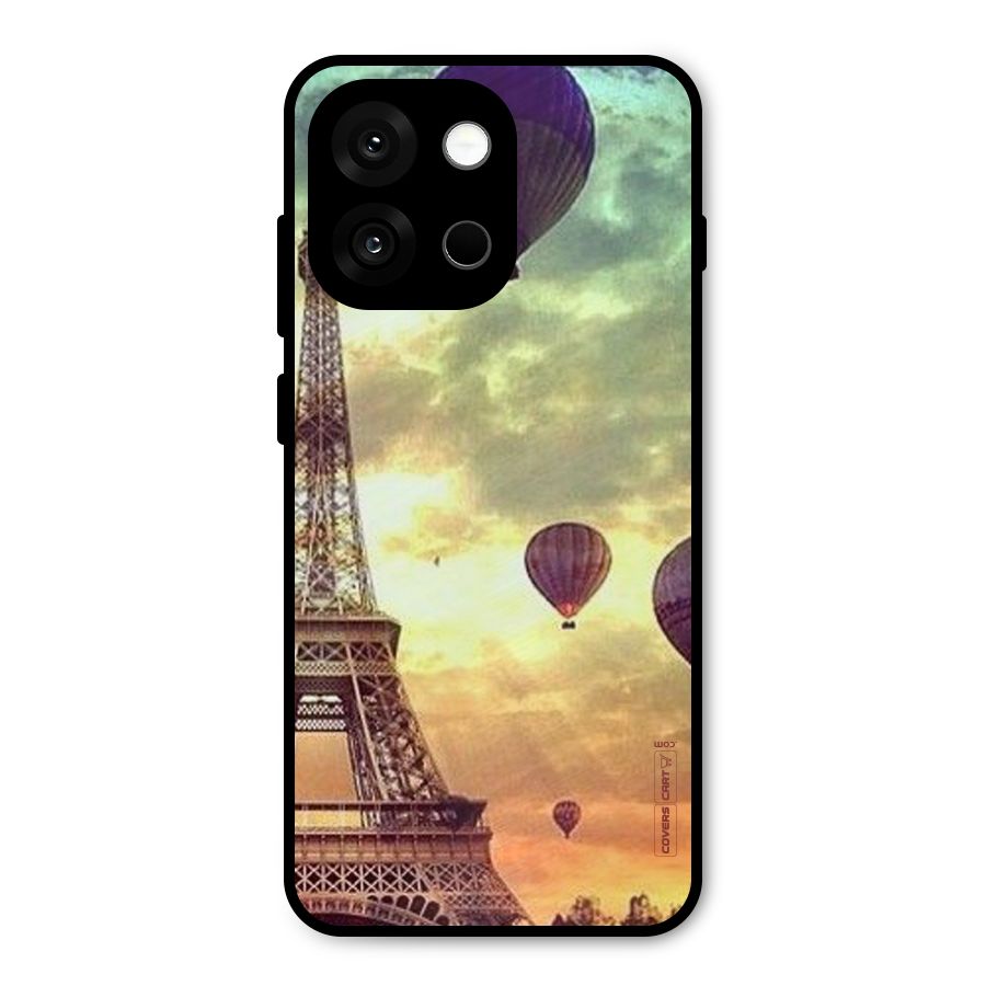 Artsy Hot Balloon And Tower Metal Back Case for OnePlus 13s