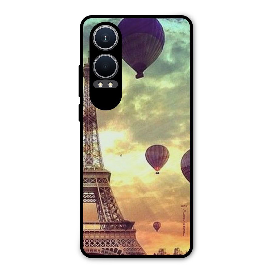 Artsy Hot Balloon And Tower Metal Back Case for OnePlus Nord CE4 Lite