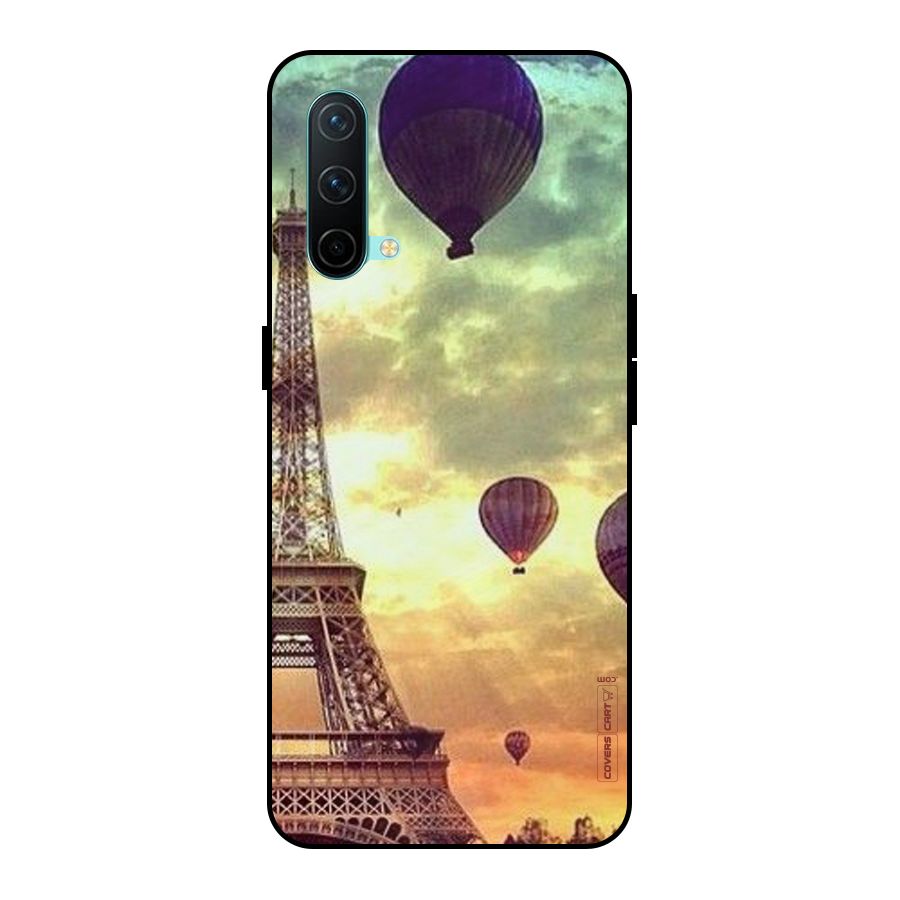Artsy Hot Balloon And Tower Metal Back Case for OnePlus Nord CE 5G