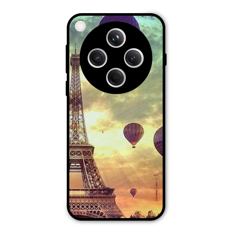 Artsy Hot Balloon And Tower Metal Back Case for Oppo Find X8