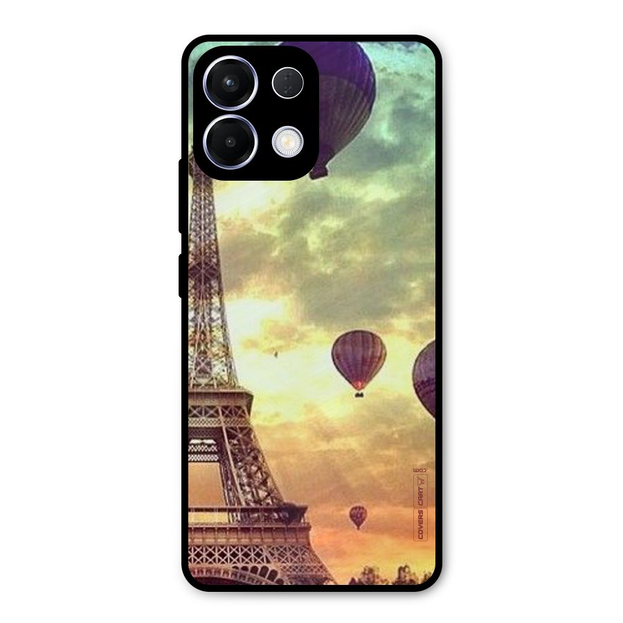 Artsy Hot Balloon And Tower Metal Back Case for Oppo K13