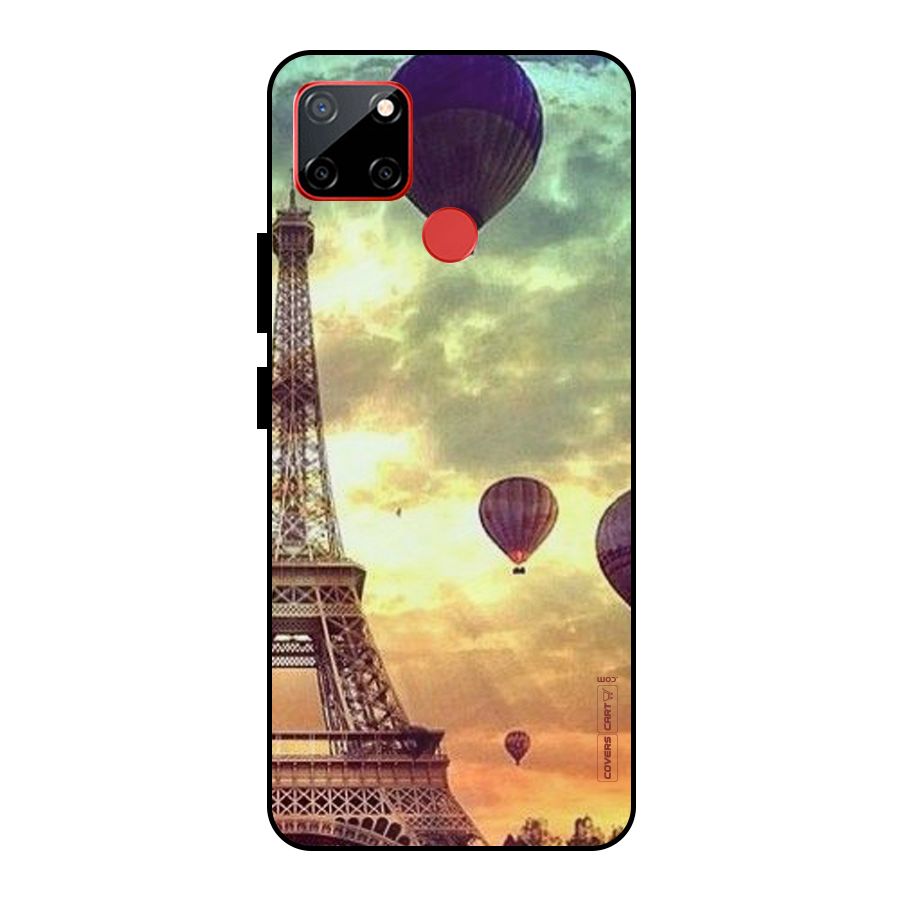 Artsy Hot Balloon And Tower Metal Back Case for Realme C12