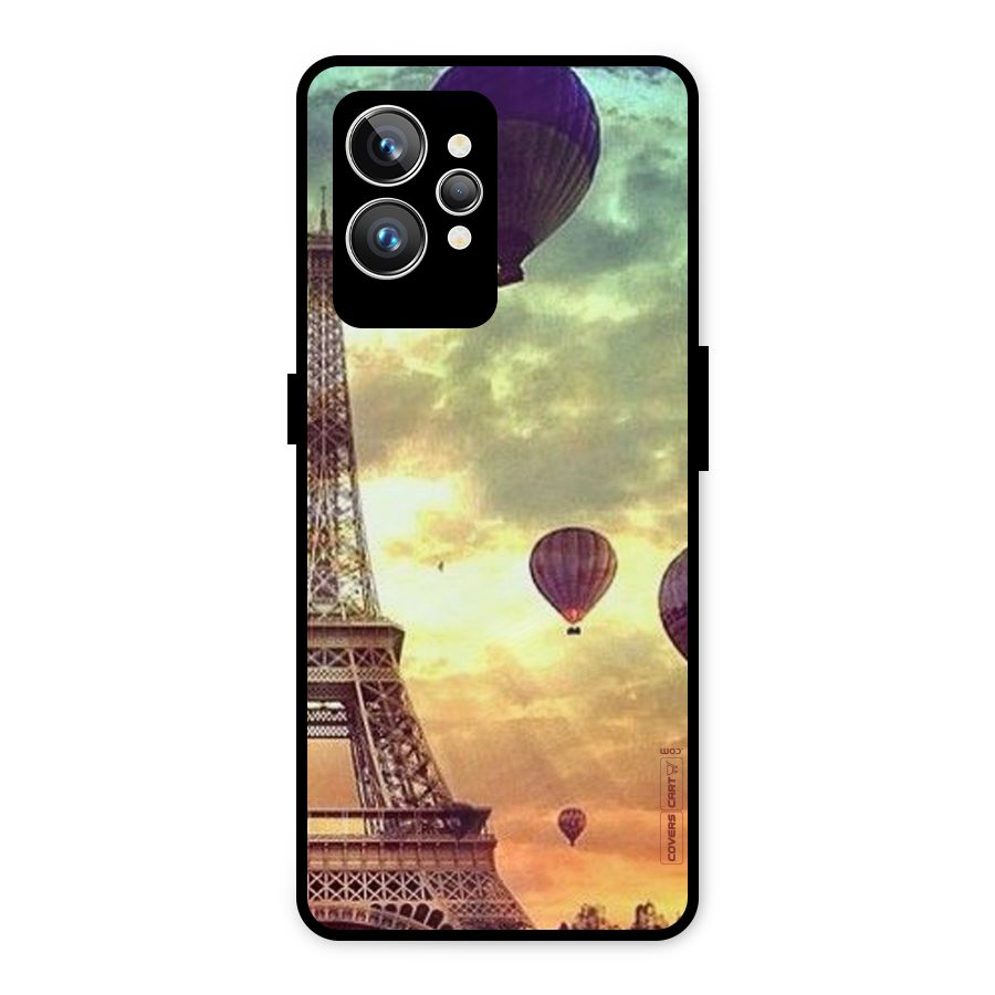 Artsy Hot Balloon And Tower Metal Back Case for Realme GT2 Pro
