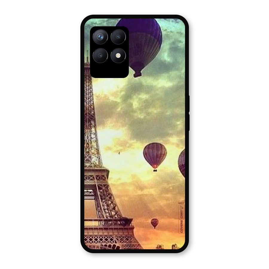 Artsy Hot Balloon And Tower Metal Back Case for Realme Narzo 50