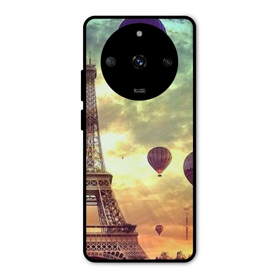 Artsy Hot Balloon And Tower Metal Back Case for Realme Narzo 60 5G