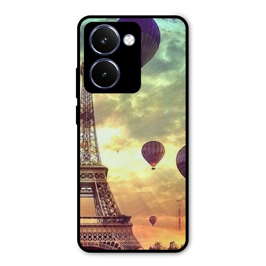 Artsy Hot Balloon And Tower Metal Back Case for Realme P3 Ultra