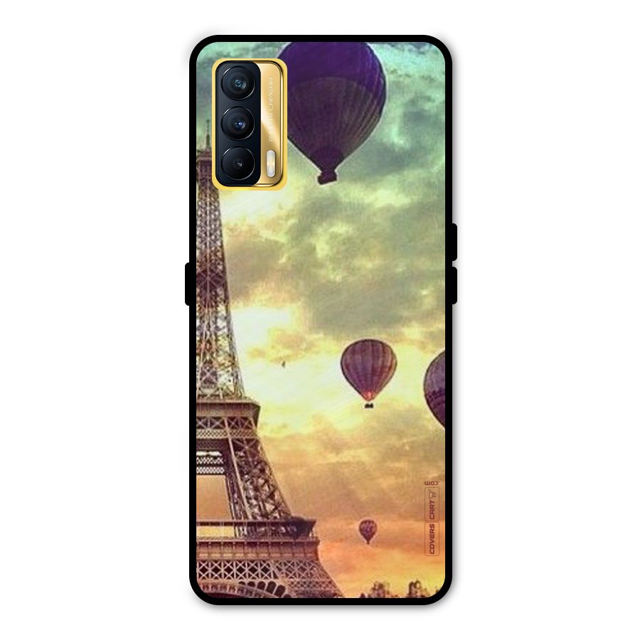 Artsy Hot Balloon And Tower Metal Back Case for Realme X7