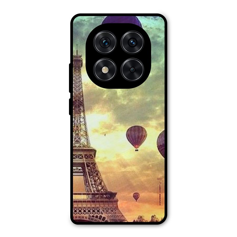Artsy Hot Balloon And Tower Metal Back Case for Redmi Note 14 Pro 5G