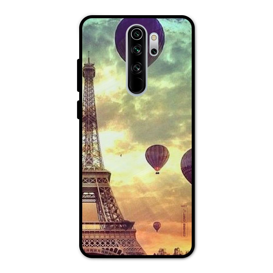 Artsy Hot Balloon And Tower Metal Back Case for Redmi Note 8 Pro