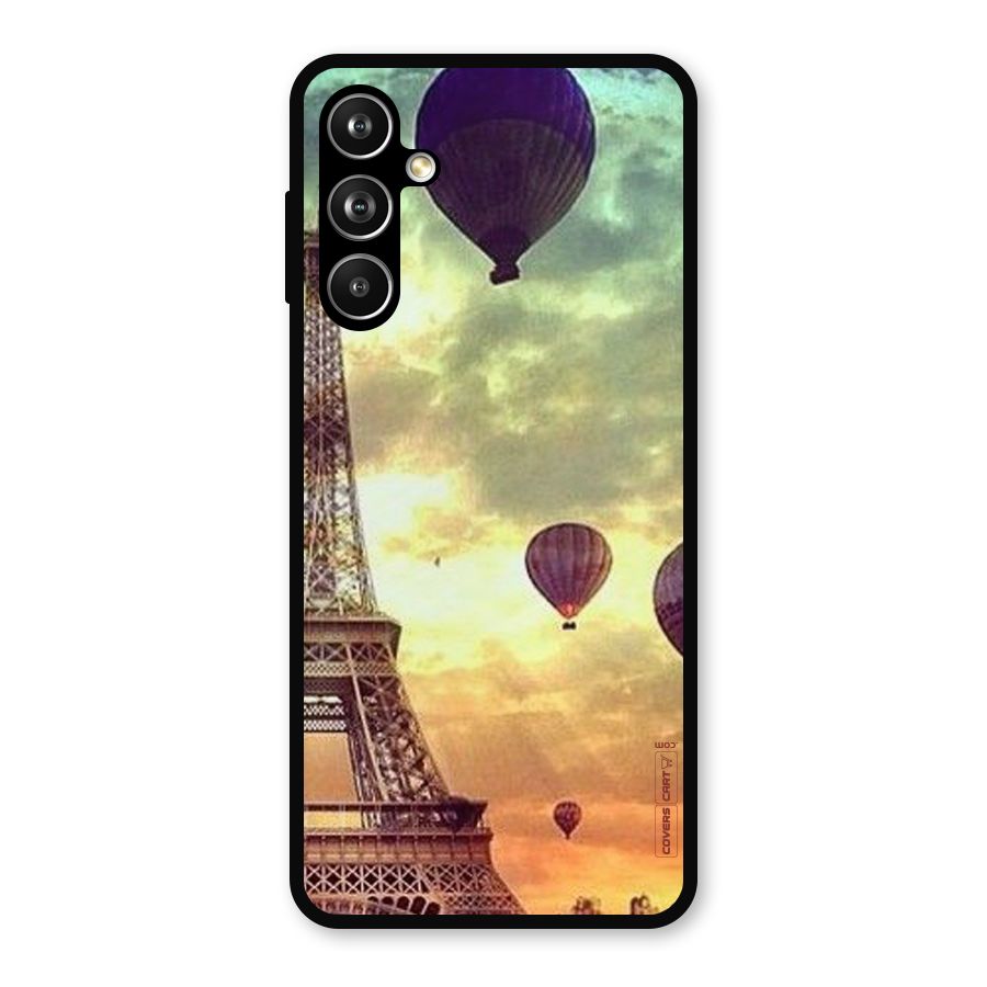 Artsy Hot Balloon And Tower Metal Back Case for Samsung Galaxy M54