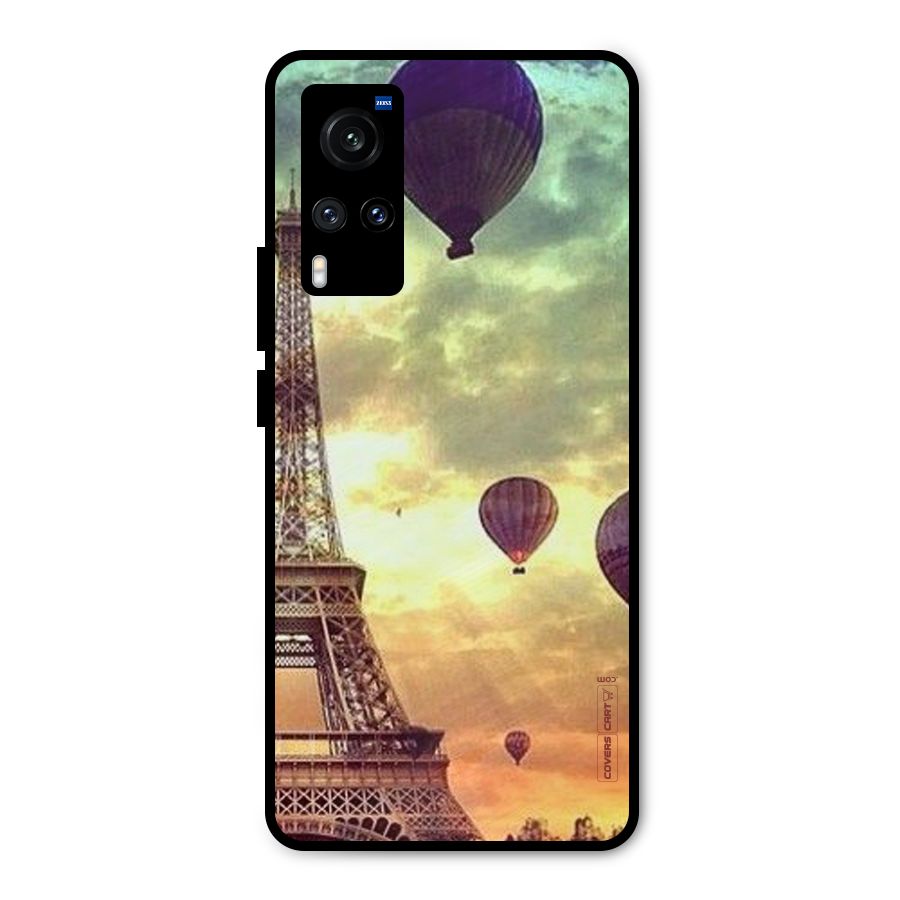 Artsy Hot Balloon And Tower Metal Back Case for Vivo X60