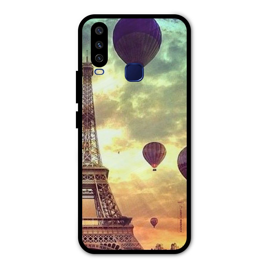 Artsy Hot Balloon And Tower Metal Back Case for Vivo Y15