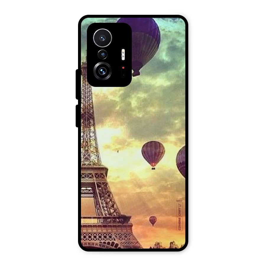 Artsy Hot Balloon And Tower Metal Back Case for Xiaomi 11T Pro