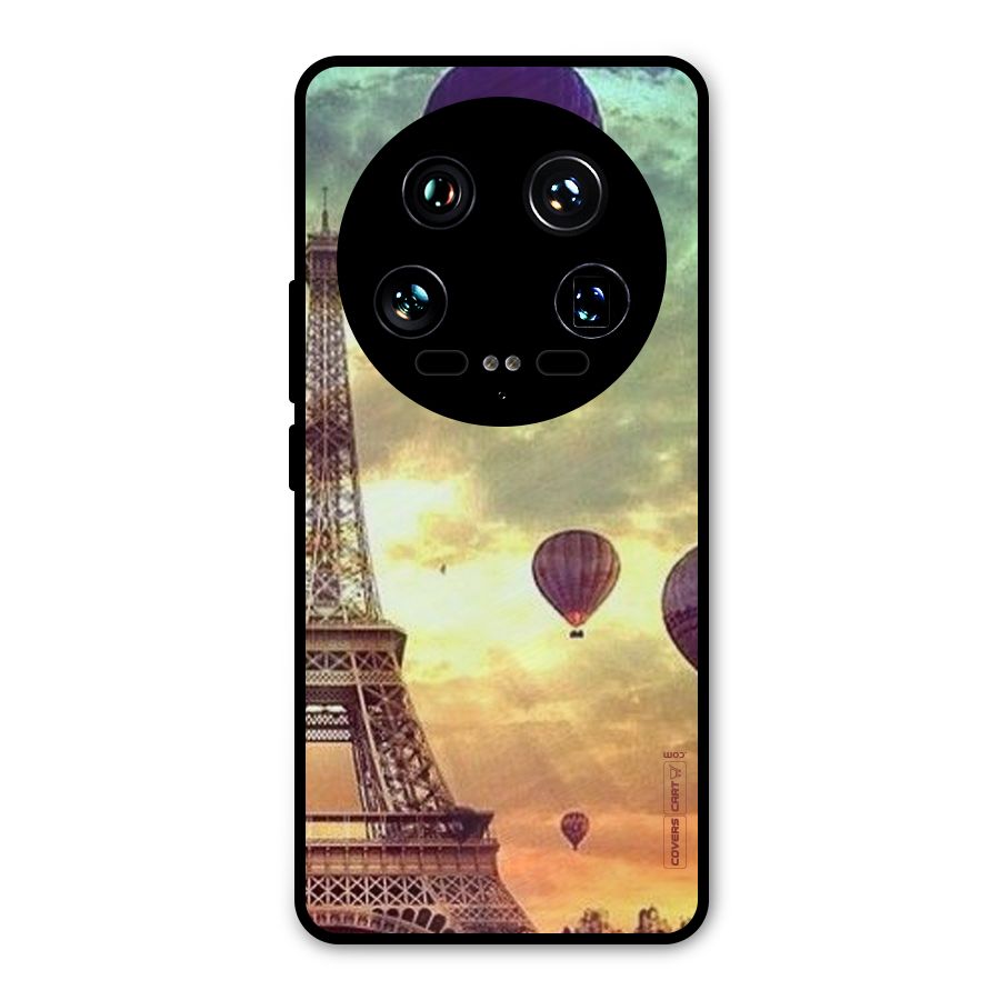 Artsy Hot Balloon And Tower Metal Back Case for Xiaomi 14 Ultra
