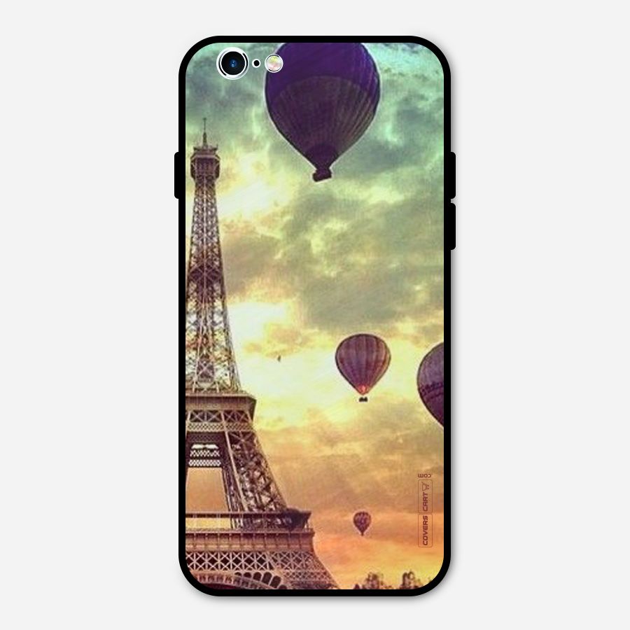 Artsy Hot Balloon And Tower Metal Back Case for iPhone 6 6s