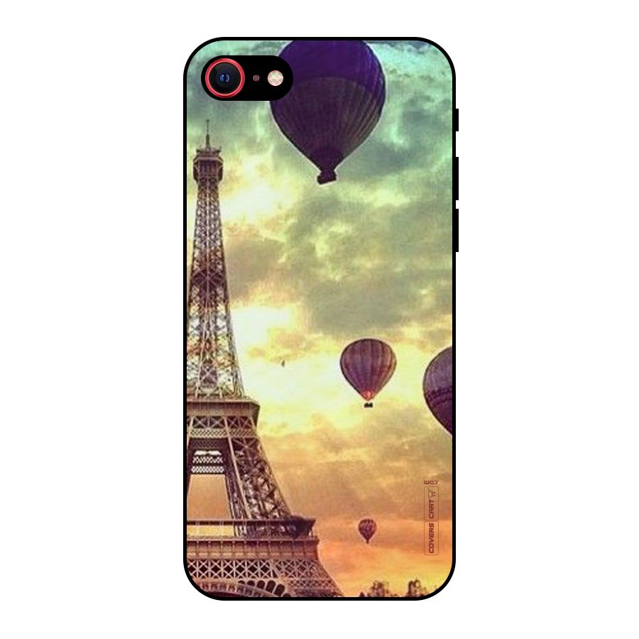 Artsy Hot Balloon And Tower Metal Back Case for iPhone 7