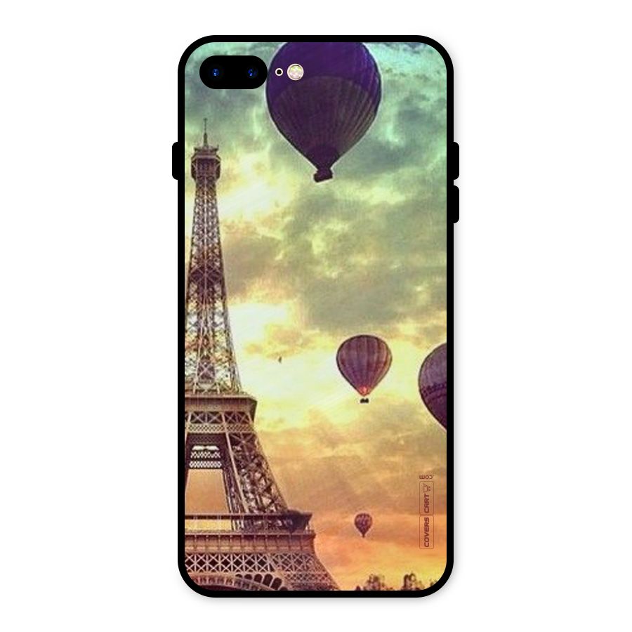 Artsy Hot Balloon And Tower Metal Back Case for iPhone 7 Plus