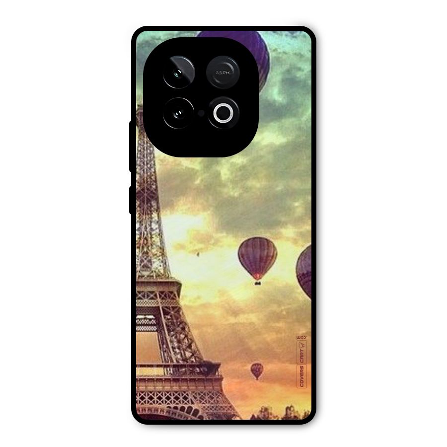 Artsy Hot Balloon And Tower Metal Back Case for iQOO Neo 10