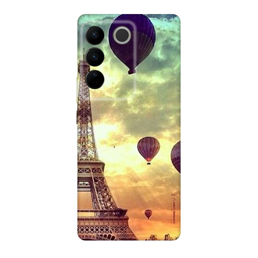 Artsy Hot Balloon And Tower Original Polycarbonate Back Case for Vivo V27