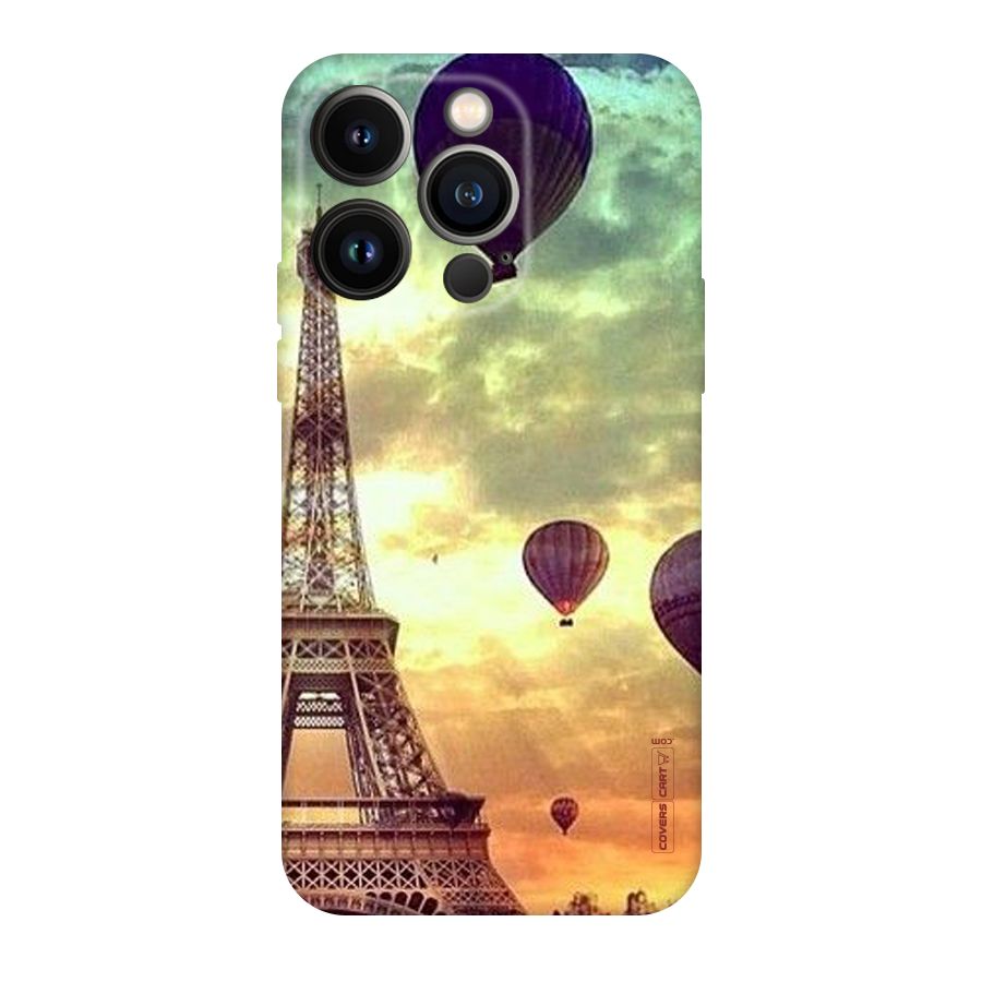 Artsy Hot Balloon And Tower Original Polycarbonate Back Case for iPhone 14 Pro