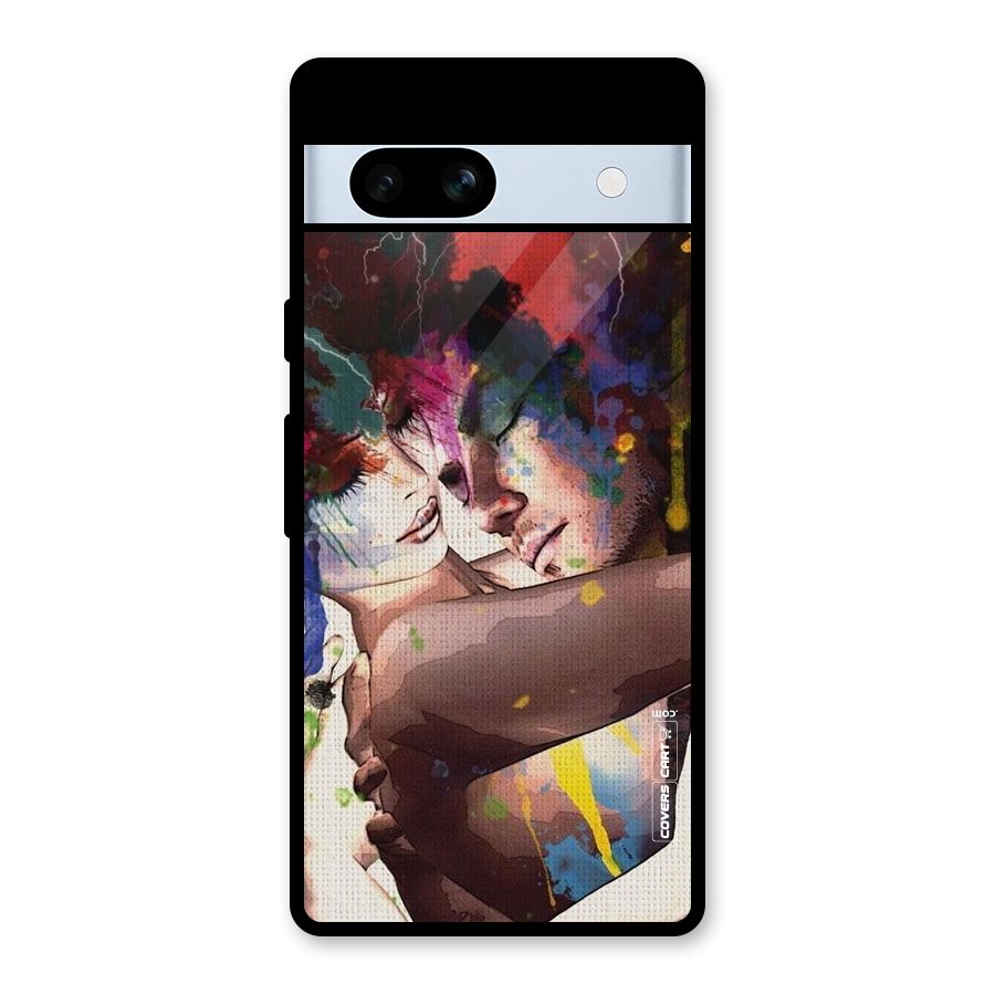 Artsy Romance Glass Back Case for Google Pixel 7a