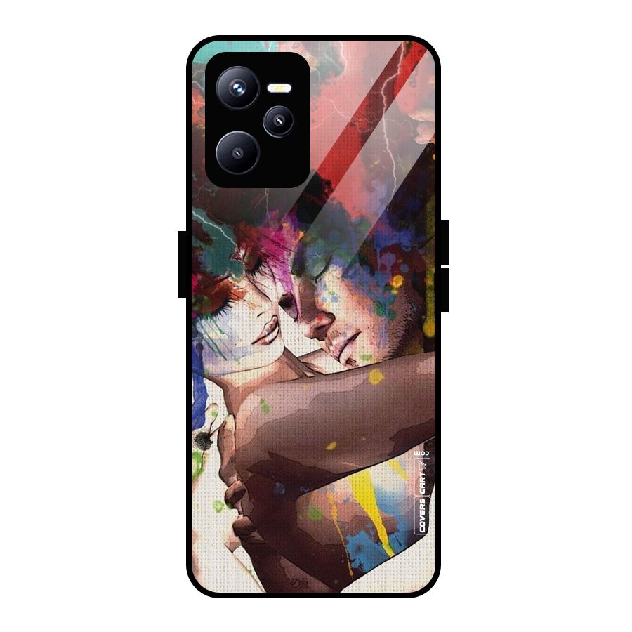Artsy Romance Glass Back Case for Realme C35