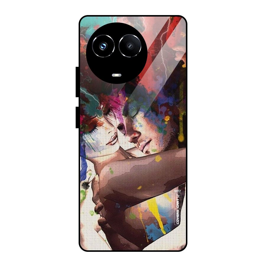 Artsy Romance Glass Back Case for Realme Narzo 60X