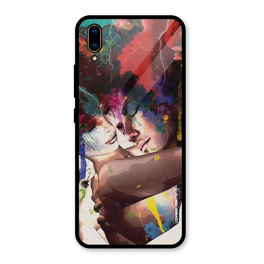 Artsy Romance Glass Back Case for Vivo V11 Pro