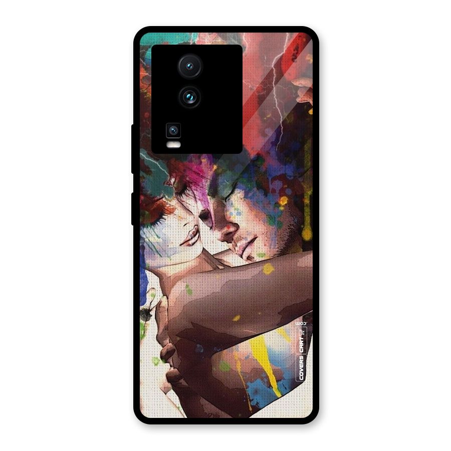 Artsy Romance Glass Back Case for Vivo iQOO Neo 7