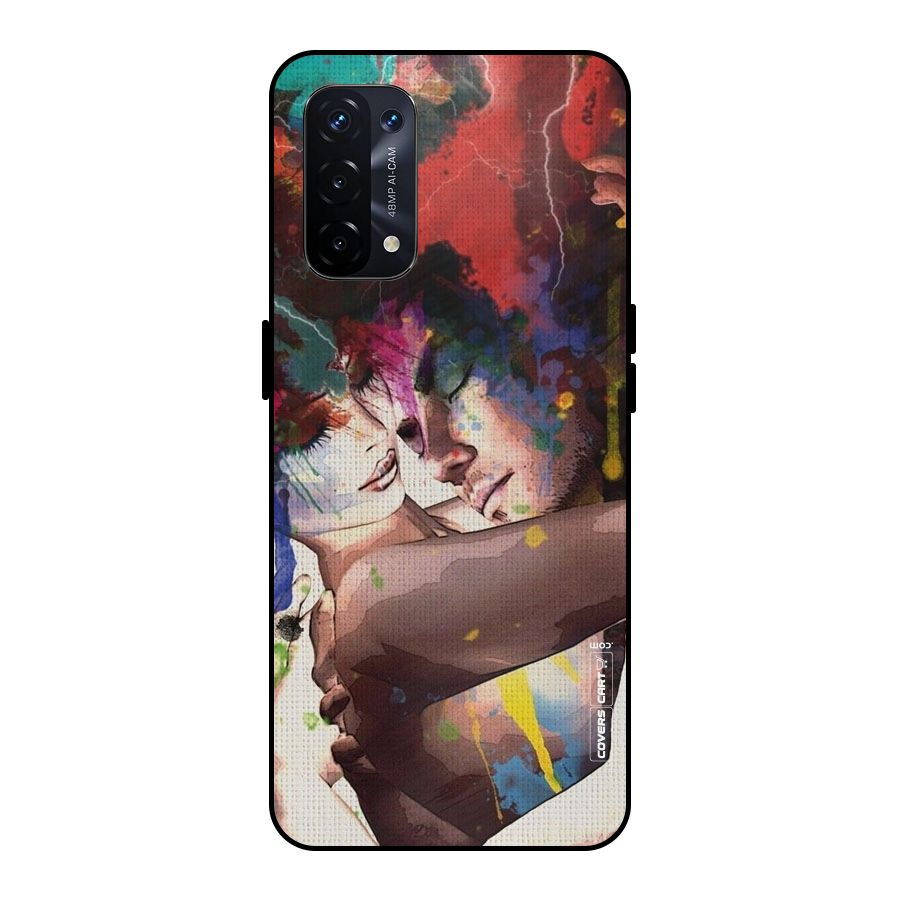 Artsy Romance Metal Back Case for Oppo A74 5G