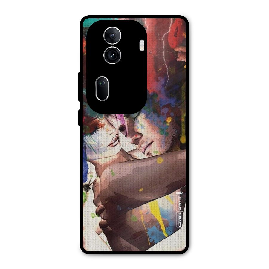 Artsy Romance Metal Back Case for Oppo Reno11 Pro 5G